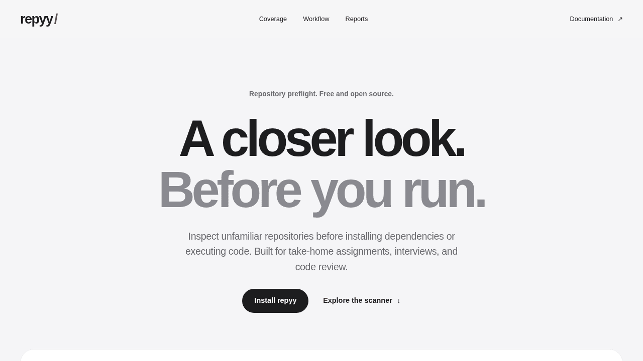 repyy project website preview